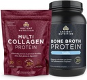 Antike Ernährung Multi Collagen Protein Pulver, Unflavored, 100 Servierungen + Knochen Broth Protein Pulver, Vanille, 40 Servierungen