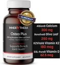 Osteo Plus 4-in-1 Umfassende Ergänzung - Kalzium mit Vitamin D3, K2 und Bonolive - Unterstützt gesundes Altern - Glutenfrei, Non-GMO, Vegan (60 Count)
