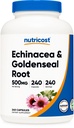 Nutricost Echinacea & Goldenseal Wurzel, 500mg, 240 Kapseln - Vegetarische Kapseln, Non GMO, Glutenfrei