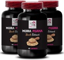 Power Surge - MUIRA PUAMA BARK EXTRACT - Kraftunterstützung, Täglicher Boost, Kräuteraktivierung, Resilienzenergie, Pflanzensynergie, Botanische Enhancement, Alltag Vitalität 3 Flaschen 180 Kapseln