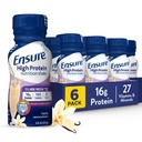 Vergewissern Sie sich High Protein Vanilla Nutrition Shake mit Fiber, Ready to Drink, 16g Protein und 27 Vitamine und Mineralstoffe, 8 fl oz, 6 Pack
