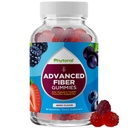 Advanced Fiber Gummies für Erwachsene - Chicory Root Supplement mit Prebiotic Support & Coconut Oil for Gut & Digestive Health - Soluble Digestion Capsules for Stomach Regulation & Immune Aid - 60 Ct