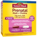 Natur Made Prenatal Vitamin Softgels + Choline Kapseln, Folsäure + DHA + Choline, 60 Pränatale Vitamine für Frauen, 60 Choline Ergänzungen Kapseln, 60 Tage Versorgung