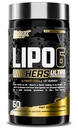Nutrex Forschung Lipo-6 Schwarz Hers Ultra Concentrate | Gewichtsverlust Pillen für Frauen | Fat Burner, Appetite Suppressant, Metabolismus Booster für Weight Loss + Haar, Haut, & Nails Unterstützung | 60 Diätpillen