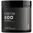 Toniiq Ultra High Purity Fisetin 500mg - 98%+ Higly Purified & Bioavailable Fisetin Supplement mit MCT Öl zur Absorption - Third-Party Tested Senolytic Supplements for Aging Support - 60 Kapseln