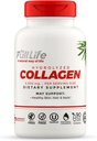 Full Life Hydrolyzed Collagen Supplements - Bovine Collagen Pillen für Damen und Herren - Kosher Collagen Kapseln, Glutenfrei - 90 Veggie Kapseln 2.500mg