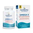 Nordic Naturals Omega-3 Phospholipide, Unflavored - 60 Weichgele - 500 mg Omega-3 & 350 mg Phospholipide - Herz & Gehirn Gesundheit - Kleine, leicht zu schluckende Weichgele - Non-GMO - 30 Servierungen