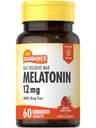 Sundance Melatonin 12mg | 60 Fast Dissolve Tabletten | Natürliche Berry Flavor | Vegetarisch, Non-GMO und glutenfreie Ergänzung