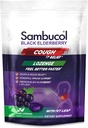 Sambucol Black Elderberry Cough Relief Lozenges - Cough Drops für Erwachsene, Sambucus Elderberry Lozenges, mit Ivy Leaf, Cough & Mucus Relief, Immununterstützung, Berry Eucalyptus - 24 Count, 3 Pack