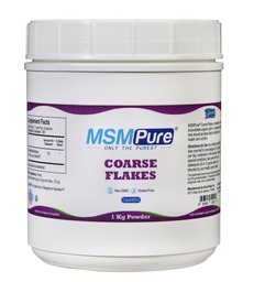 KALA HEALTH MSMPure Coarse MSM Powder Flakes – US-Made MSM für gemeinsame Gesundheit, Haut Aussehen und Haar- und Nagelunterstützung – 2.2 lb, Bio Schwefel