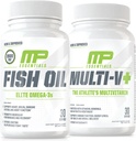 Muskel Pharm Essentials Multi-V+ & MuskelPharm Essentials Fish Oil Elite Omega 3 Supplement