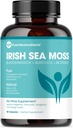 Pure Micronutrients Irish Sea Moss Capsules - Organic Irish Seamoss Pills mit Bladderwrack, Burdock & Black Pepper für Energie, Immunität, Schilddrüse, Verdauung, Herz und Knochengesundheit