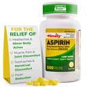 Timely Low Dose Aspirin 81mg für Erwachsene - Schmerzreliever für Minor Aches & Fever Reducer - Vergleichen Sie mit dem aktiven Ingredient in Bayer - Low Strength Enteric Coated Aspirin - 500 Tabletten