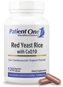 Patient One Red Yeast Rice mit CoQ10 | Ergänzung zur Unterstützung Herzgesundheit und gesunden Lipid Metabolismus* | 600 mg RYR und 50 mg CoQ10 | 120 Kapseln