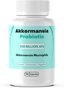 Akkermansia Muciniphilia Probiotic 500 Billion AFU für Gut Gesundheit, für Immunität, Grüner Tee, Chrom, Vitamin D & Vitamin B12, 60 Kapseln
