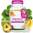 Zahler - Magnesium Supplement Kapseln 200 mg (60 Count) zertifiziert Kosher Bioactive Magnesium Citrat für Max Absorption - Natürliches Magnesium Mineral für Männer und Frauen - Beste Magnesiumergänzungsmittel