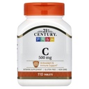 21st Century C 500 Mg Tabletten, 110 Count