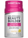 NeoCell Haar, Haut und Nägel Beauty Builder mit Collagen, Biotin und Vitamin C, enthält Antioxidantien, Gummy, Lemon, 60 Count, 1 Flasche