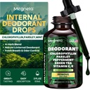 Chlorophyll Liquid Drops – Body Deodorizing Supplement für Damen und Herren – Detox, Energy & Skin Health Support– Vegan, Non-GMO, 2 Fl Oz
