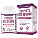 Rein optimales komplettes Haarwachstum Vitamine für Frauen und Männer – unterstützt Thicker, Stärkeres Haarwachstum, Gesunde Haut und Nägel – Biotin, Collagen, Keratin – Einfach zu-Take, Unflavored, 60 Kapseln