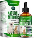 Dog Antibiotics Forte Gesundheit | Antibiotika für Katzen | Kräuterergänzung für alle Rassen | für einfache Atmung | Verdauung und Urination | Haut und Mantel | Chi Flackenvor | 2 Oz