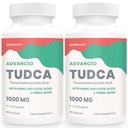 TUDCA Liver Ergänzungen 1000 mg-Bile Salts für Leberreiniger Detox-Milk-Diesel Kräutermischung mit Fulvic und Huminsäure für Leber, Verdauungsgesundheit, 120 Vegan Kapseln