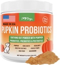 iHeartDogs Pupkin Probiotics, Prebiotics, & Postbiotics für Hunde mit Kürbis, Gut beruhigende Knochen Broth & Pilze - 30 Scoops