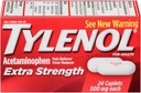TYLENOL Extra Strength Acetaminophen 500 mg Caplets 24 je