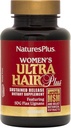 NaturesPlus Women's Ultra Hair Plus, Sustained Release - 60 Tabletten - All-Natural Hair Growth Supplement - mit Biotin - fördert gesundes Haar, Haut und Nägel - Glutenfrei - 30 Portionen