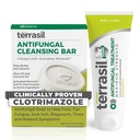 Terrasil Antifungal Cream + Antifungal Seife 2-Produkt-Kit Klinisch-Proven Clotrimazol Effektive Behandlung & Relief: Jock Itch Athletes Fuß Pilzhefe Infektion Ringworm (50g Tube & 75g Bar)