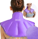 REVIX Shoulder Ice Pack Reusable Large Neck Shoulder Ice Pack Wrap für Obere Rückenreife, beruhigende Unglück und Müdigkeit, Lila