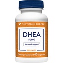 Der Vitamin Shoppe DHEA 50MG, hormonale und gesunde Aging-Unterstützung für Männer und Frauen, einmal täglich (60 Kapseln)