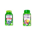 Vitafusion extra Stärke Biotin Gummy Vitamine, Berry Flavored, 5.000 mcg Biotin Vitamine, Amerika’ & Omega-3 Gummy Vitamine, Berry Lemonade Flavored, Herzgesundheit Vitamine(1)