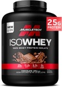 MuscleTech ISO Whey Isolate Protein Pulver, Schokolade - Post Workout Gym Supplement für Lean Muscle Gain, Body Building Weight Gainer & Recovery - 25g Protein, BCAA, EAA & 0 Hinzugefügt Zucker - 5lbs