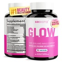 GOBIOTIX Hair Skin and Nails Vitamin Supplement - 10000mcg Biotin Pillen mit Hyaluronsäure, Folat, Eisen, Magnesium und Zink - Collagen Produktion, Haarwachstum - 30 Servietten