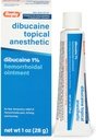 Rugby Dibucaine Topical Anesthetic 1% Hämorrhoid Salbe - Schmerzlinderungscreme für Juckreiz und Brennen, Hämorrhoid Behandlung, Anti Itch Cream 1 Oz (1 Packung)