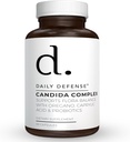 Candida Flush & Cleanse 60 Count Gut-Unterstützung für Balanced Gut Flora mit Oregano, Caprylic Acid,Probiotics, & Digestive Enzyme - Non GMO-Diätary Supplement