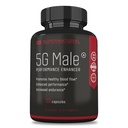 Supernatural Man 5G männliche natürliche T Booster Steigerungsergänzung für Blutfluss, Stamina, Stärke & Endurance Ginseng, Knoblauch, Ginkgo, Ginger Root, Vitamin D - Unterstützt gesunde Männer - 30 Kapseln