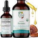 Reishi Tincture - Nerven- und Immunsystemunterstützung, Atmungssystem, Herz-Kreislauf- & Stoffwechsel-Gesundheit, Fokus & ruhiger Geist, Kräuterergänzung - 2 Fl Oz