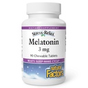 Stress-Relax Melatonin 3 mg von natürlichen Faktoren, natürliche Schlafhilfe, setzt den Schlaf-Wake-Zyklus, 90 Kautabletten (90 Portionen), Pfefferminz Flavor