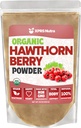 XPRS Nutra Organic Hawthorn Berry Powder - Premium USDA Organic Hawthorne Berry Powder für Herz-Kreislauf-Unterstützung - Vegan Friendly Hearth Health Supplement (16 Unze)