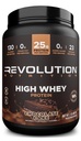 Revolution Nutrition, High Whey, Protein Powder 2LB, Whey Isolate, Glutenfrei, Lean Muskelmasse für Männer & Frauen, 25g Protein Per Scoop, 908 g, 24 Portionen (Chocolate Cake, 2 Pound)