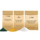 PURE ORIGINAL INGREDIENTS Bienen Pollen, L-Glutamin, & Spirulina Pulver Bundle, (1lb) Lebensmittelsicherheit, Ergänzungspulver