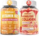 Vitamin B2 Gummi + Zucker freie hydrolysierte Collagen Peptide Gummis