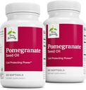 Terry Natürlich Pomegranate Samenöl - Nahrungsergänzungsmittel zur Unterstützung von Herz-Kreislauf-Gesundheit - Kräuter Non-GMO-Ergänzung mit Omega-5 & Granatapfelextrakt - 60 Softgels, 2 Pack