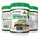 Vital First Daily Greens Superfood Pulver 50 Ganze Super-Lebensmittel mit Spirulina, Chlorella, Flax Seed, Fiber und Enzyme mit Bio-Grünen - 30 Portionen