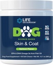 Life Extension Dog Skin & Coat - Hundefutter für gesunde Haut und Mantel – Omega-3 Fish Oil for Dogs, Lachs Flavor, keine künstlichen Farben oder Geschmacksrichtungen - 90 Soft Chews