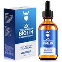 Bart-Wachstumsöl - 2X Konzentration Biotin Bartöl für Männer (2 oz) - Natürliche Mens Bartöl mit Arganöl, Jojoba Öl und Vitamin, Bart Wachstumsweichmacher, Moisturizer (Sandalwood)