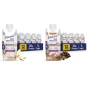 Gewährleistung Max Protein Nutrition Shake mit 30g Protein, 1g Zucker, High Protein Shake, French Vanilla & Cafe Mocha, Liquid, 11 fl oz (Pack von 12) Bundle