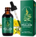 Mullein Leaf Extract,Mullein Tropfen für Lunge,Natural Cleanse,Mullein Leaf Liquid Extract Supplement,Vegetarian Healthy Lifestyle,2 FL OZ